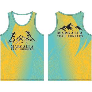 MTR Tank Top (Aqua Blue & Yellow)