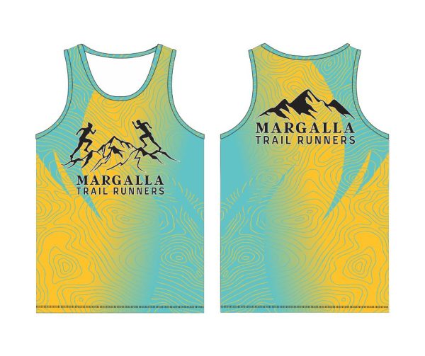 MTR Tank Top (Aqua Blue & Yellow)